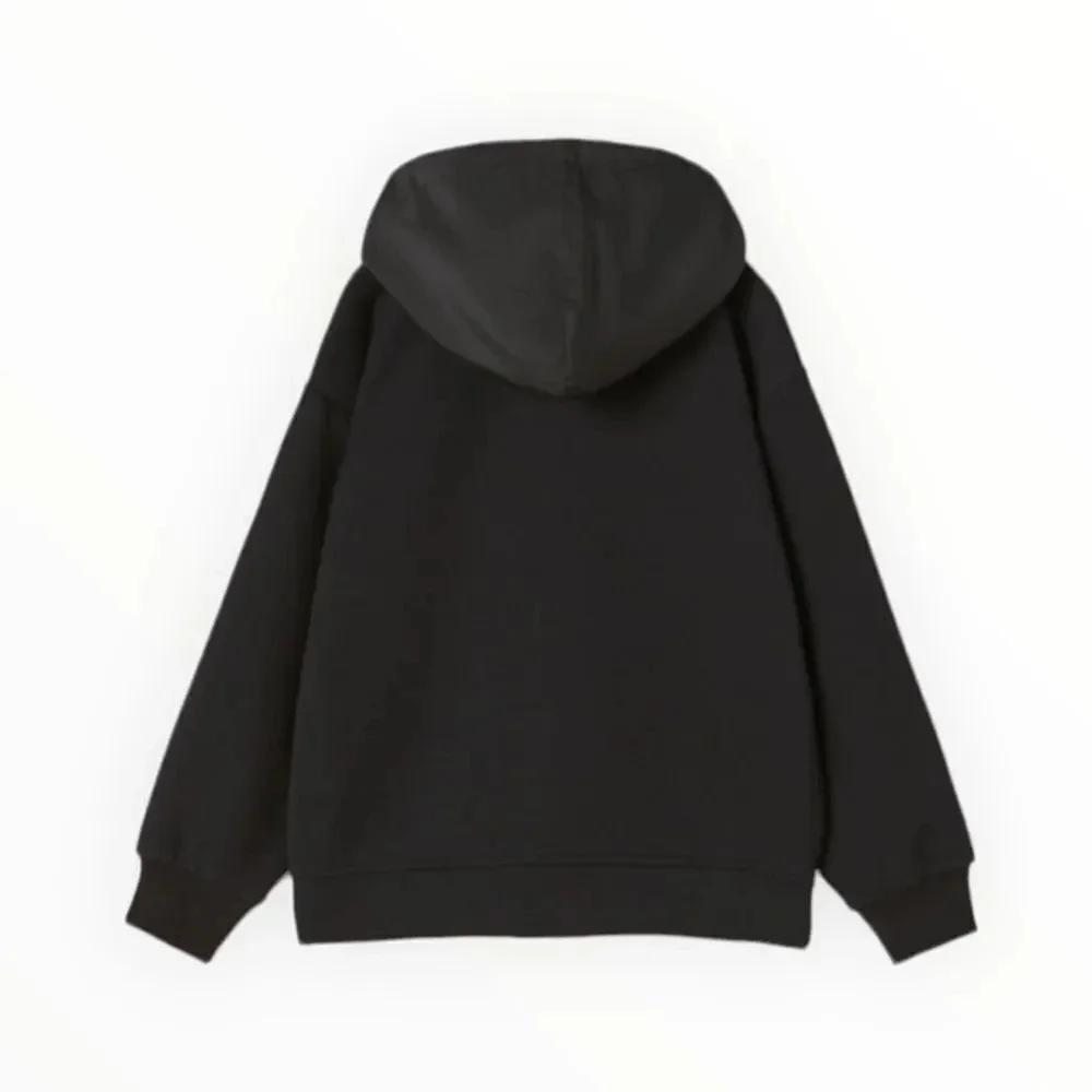 Zara Boys Black Zip Up Hoodie Jacket NWT Sizes 14